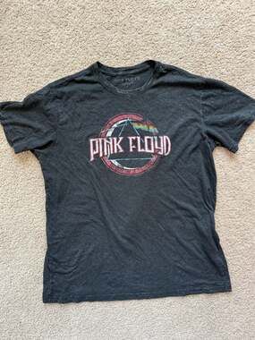 Pink Floyd The Dark Side of the Moon Acid Wash Graphic T-Shirt